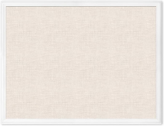 U Brands Farmhouse Linen Bulletin Board, Industrial Grade Pinning Surface by UBrands