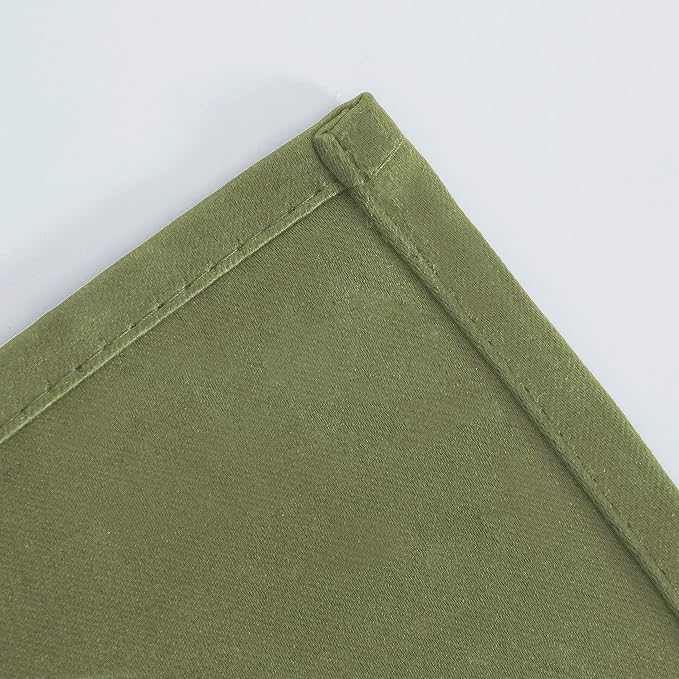 LEMOMO Olive Green Blackout Curtains/52 x 84 Inch Long/Set of 2 Curtain - Image 8