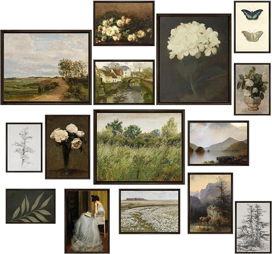 LANCHI95 15 Pcs Vintage Wall Art Decor, Vintage Posters by LANCHI95