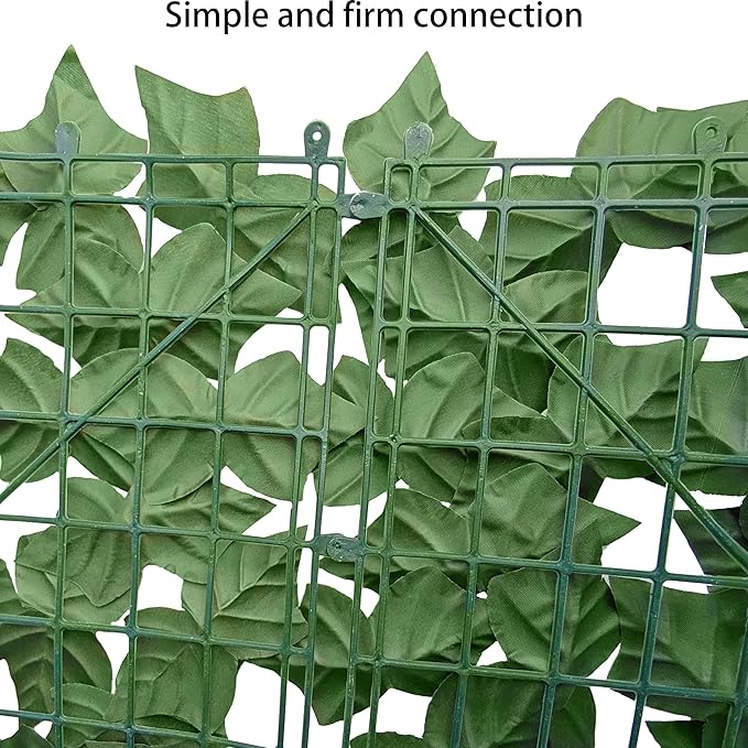Odtory Artificial Ivy Privacy Fence Wall Screen: 72 x144 in UV-Anti Faux - Image 3