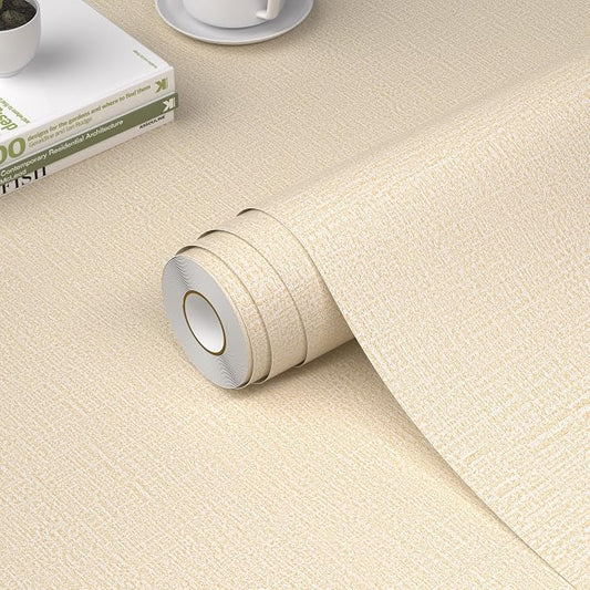WADILE Grasscloth Peel and Stick Wallpaper 15.7in x 78.7in, Textured Contact by WADILE