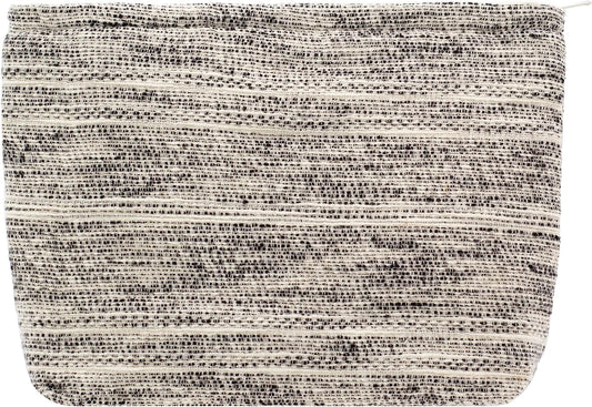 Makeup Bags for Purse Zipper Cosmetic Pouch Large Travel Canvas Make Up Organizer Tool Pouch for Women and Girls,Ripple Grey