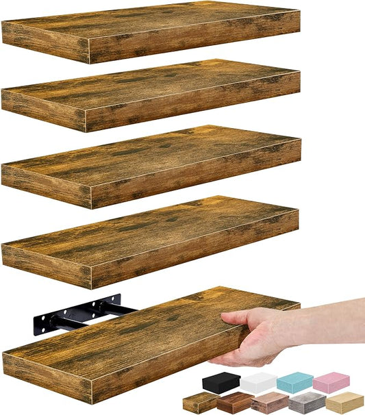 Sorbus Floating Shelves for Wall – 16 Inch Floating Shelf for Kitchen, Living by Sorbus