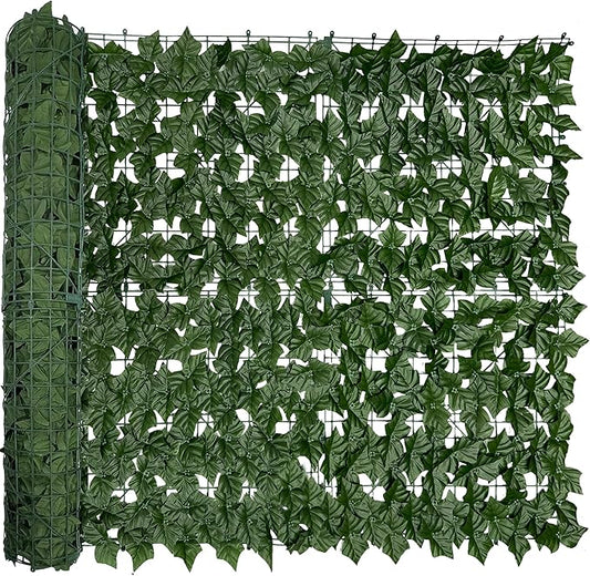 Artificial Ivy Privacy Fence Screen, 128 "x 48" Anti-Ultraviolet Artificial by DOPGIB