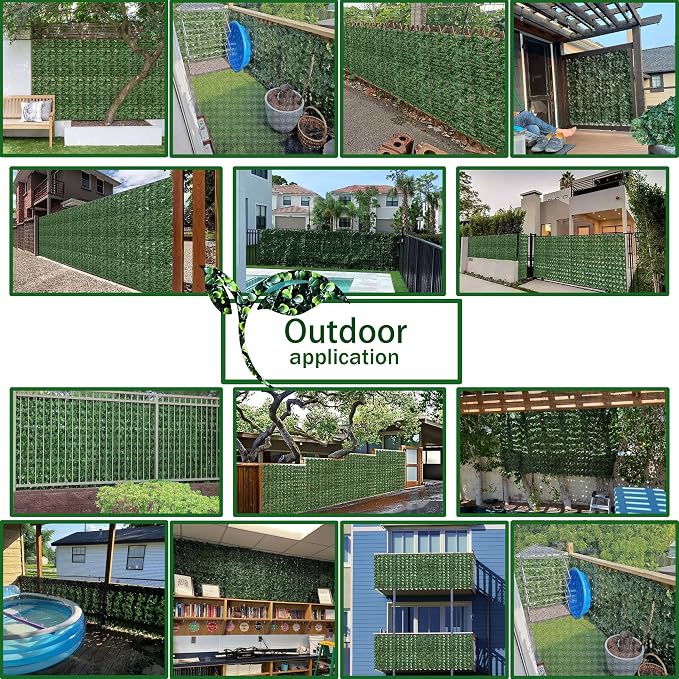 ODTORY Artificial Fence Privacy Screen: 4FT x 20FT UV-Anti Faux Greenery - Image 6
