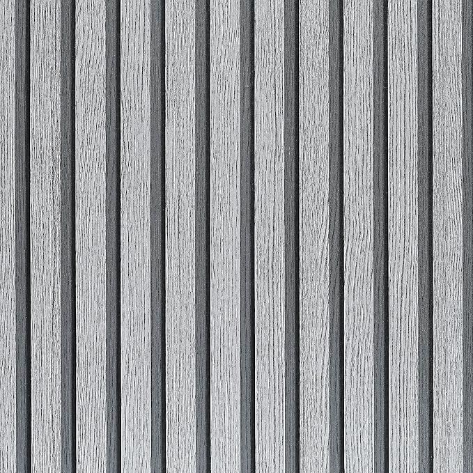 Gray Wood Slat Peel and Stick Wallpaper by LOVADA