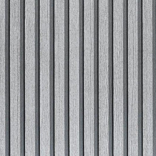 Gray Wood Slat Peel and Stick Wallpaper by LOVADA