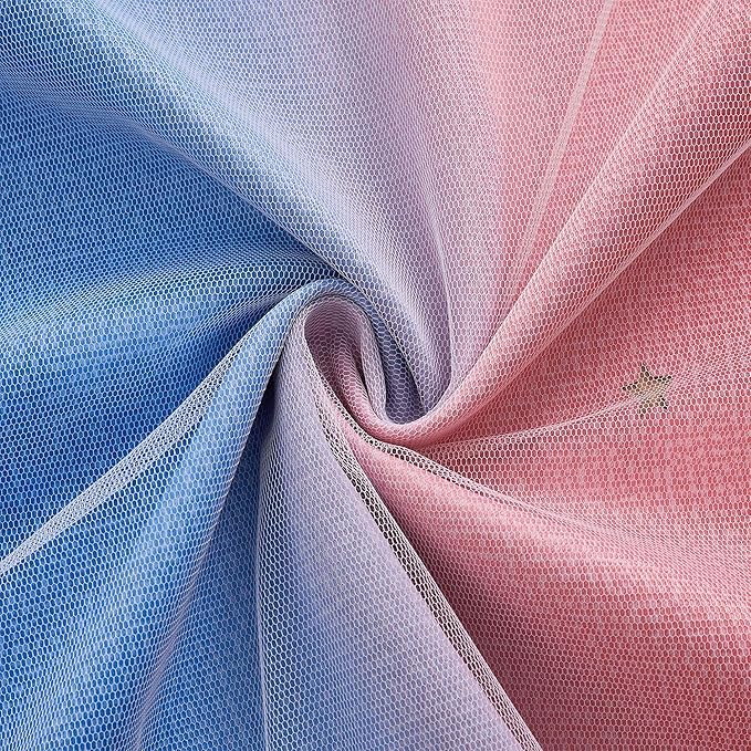 XiDi Pink Curtains for Bedroom Decor Blackout Curtains for Girl Room Rainbow - Image 7