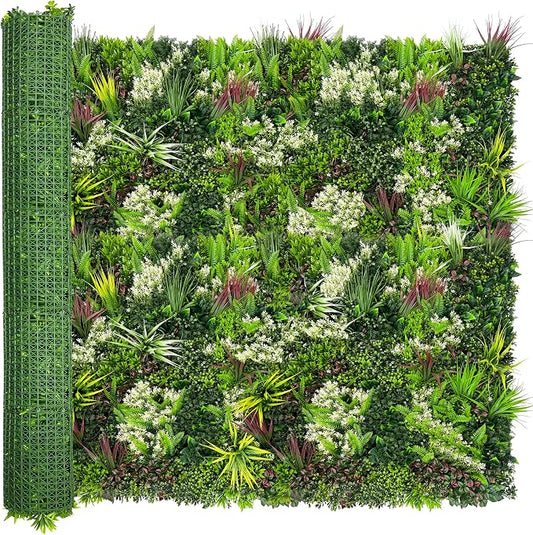ODTORY Artificial Plant Wall Panels: 70"×120" UV-Anti Faux Grass Wall Backdrop by ODTORYHOME