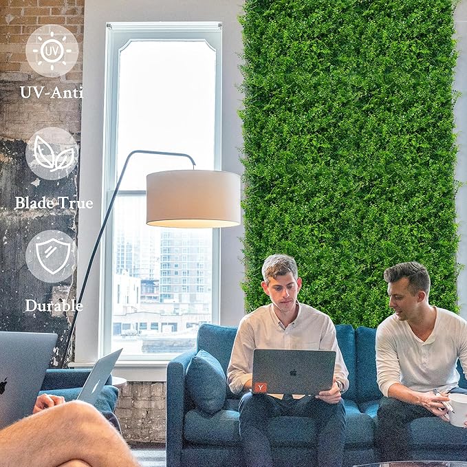 ODTORY Artificial Plants Hedge Wall Panels：68x120 Inch UV-Anti Greenery Boxwood - Image 4