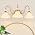 Vintage Bathroom Vanity Light, 3-Light Brushed Gold Finish Wall Sconce - Image 7
