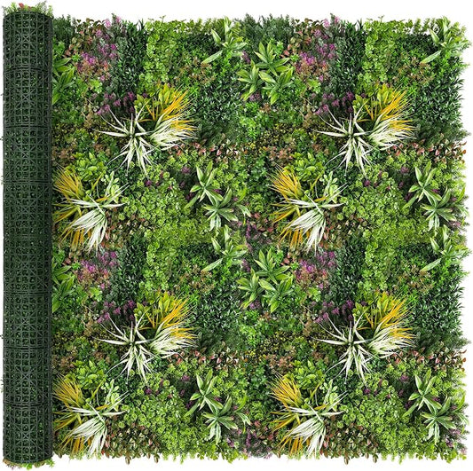 Artificial Grass Wall Roll Panels: 80''x120''Boxwood Hedge Panels, UV-Anti by BHXCL