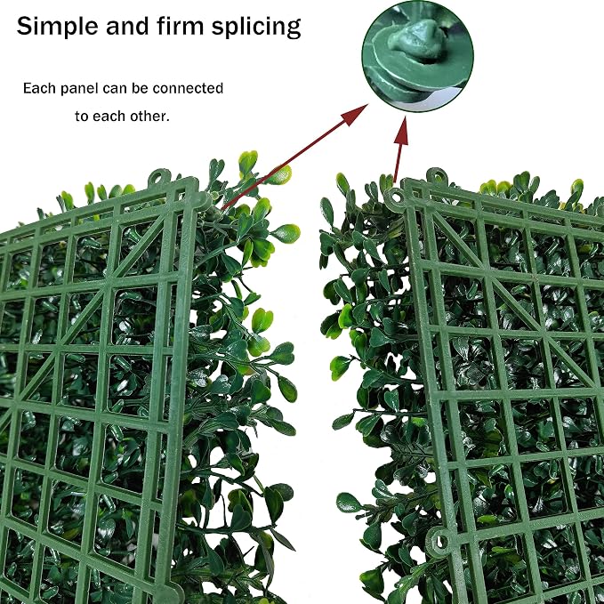 ODTORY Artificial Ivy Privacy Fence Wall Screen: 80X120 in UV-Anti Faux Boxwood - Image 4