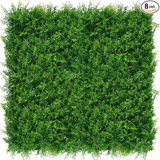 ODTORY Artificial Plants Hedge Wall Panels：20x20 Inch 8P UV-Anti Greenery by ODTORYHOME