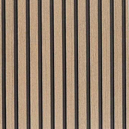 Brown Wood Slat Peel and Stick Wallpaper by LOVADA
