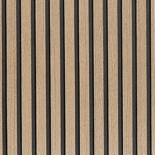 Brown Wood Slat Peel and Stick Wallpaper by LOVADA
