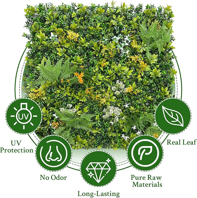 ODTORY Artificial Boxwood Hedges Panels Roll, Outdoor Indoor Home Decor - Image 4