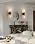 KSRYSZCQ Wall Sconces Set of Two Black and Gold Bathroom Wall Sconce - Image 7